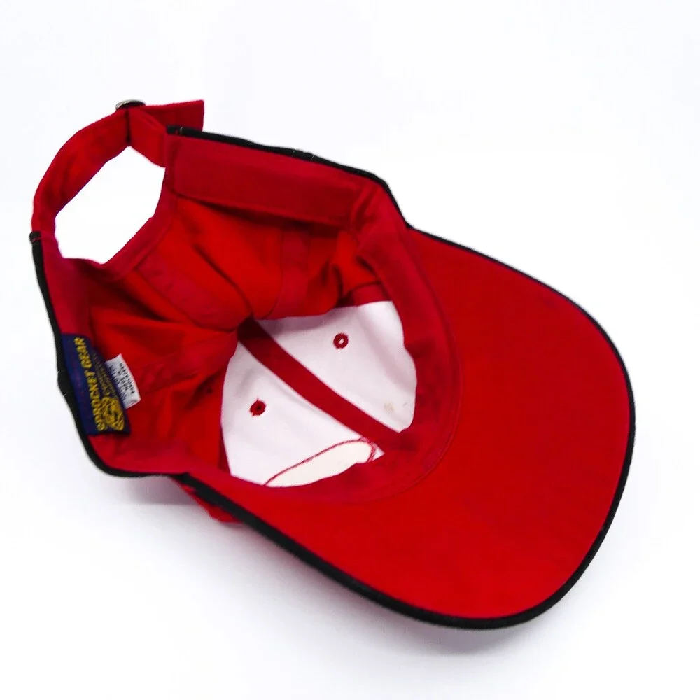 Dirt Bike Hat Mens Adjustable Red Strap‎ Baseball Cap Supercross GP THQ World